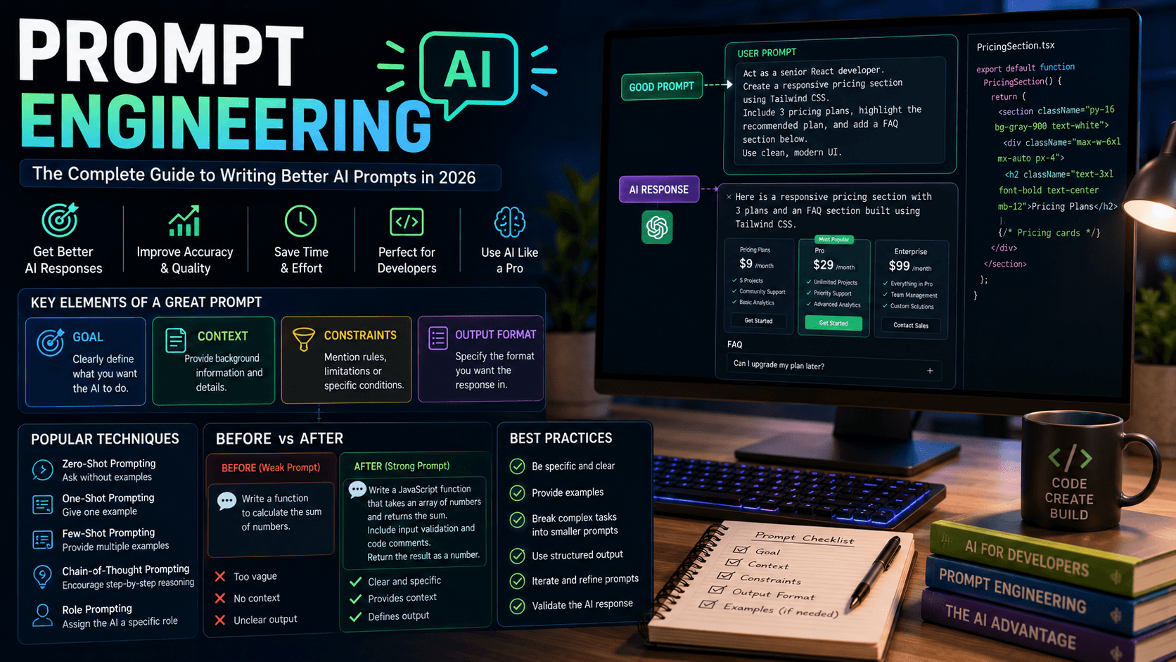 Prompt Engineering Explained: The Complete Guide to Writing Better AI Prompts in 2026