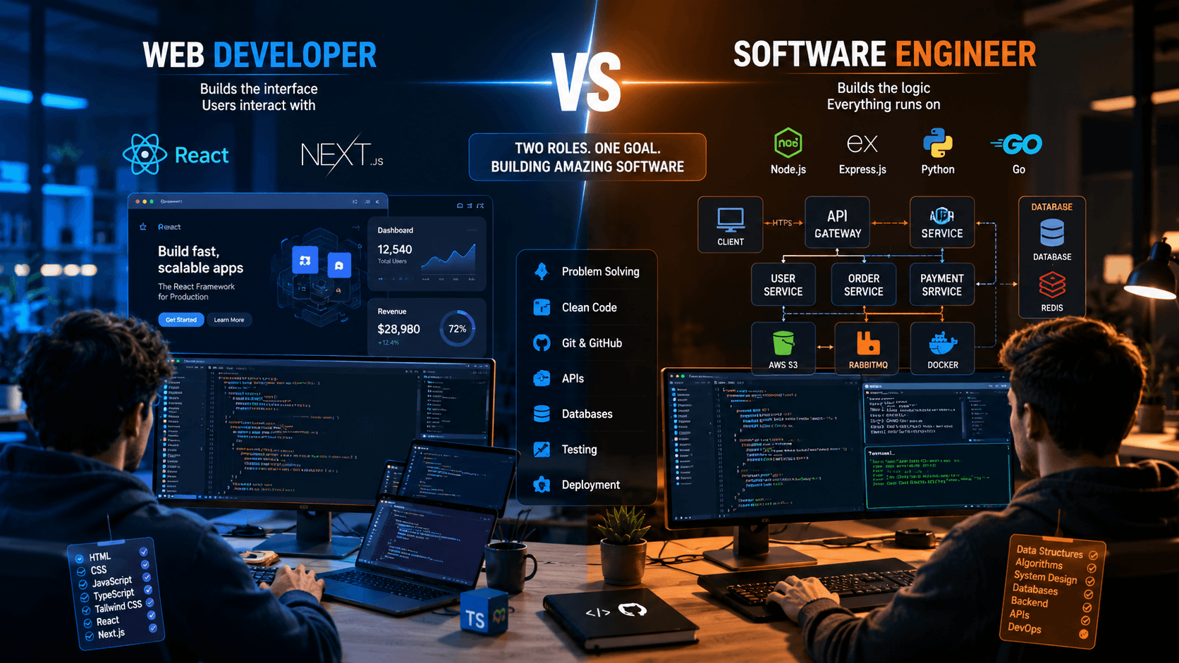 Software Engineer vs Web Developer: What's the Difference in 2026?
