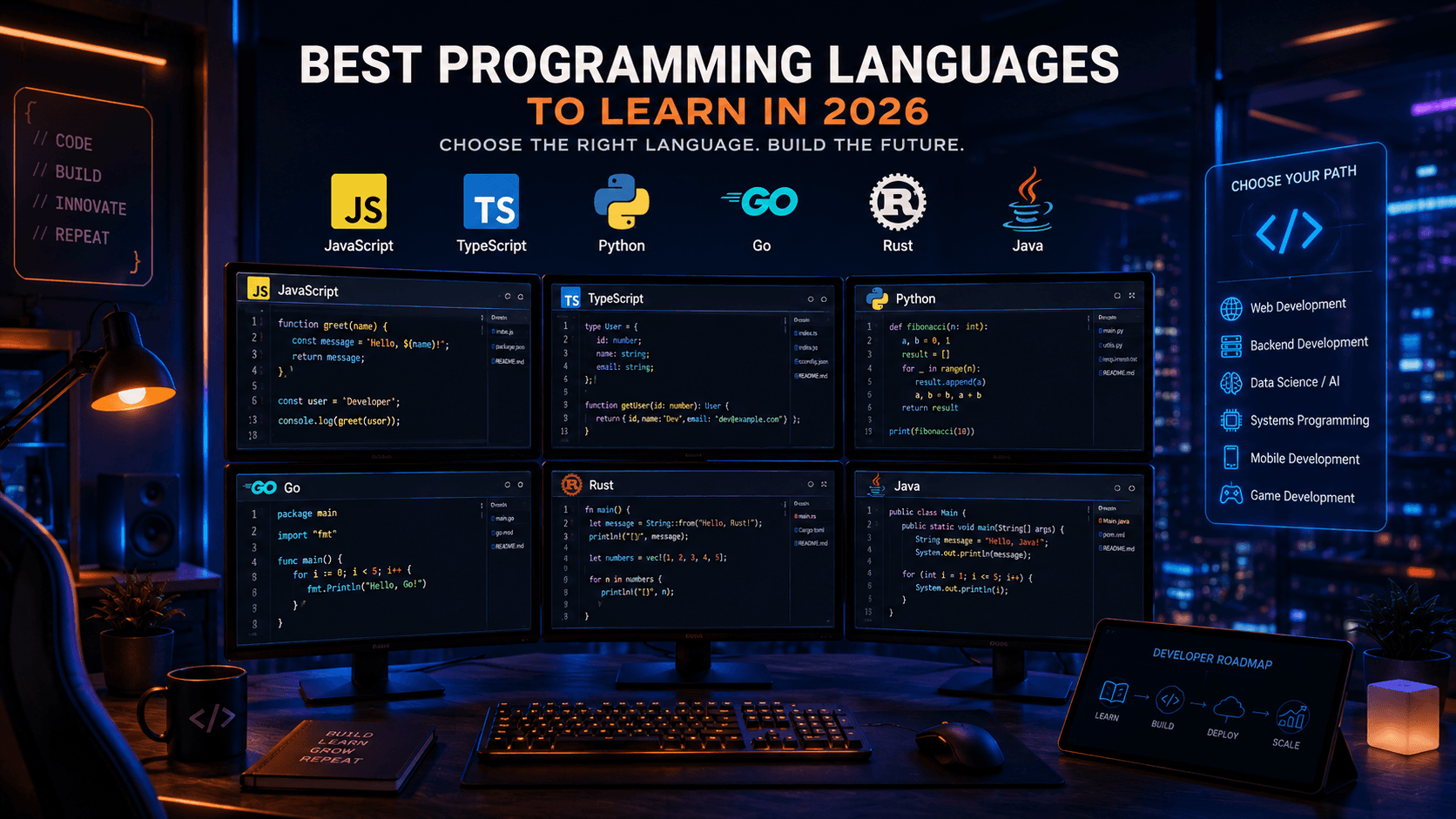 Best Programming Languages to Learn in 2026: Complete Developer Guide