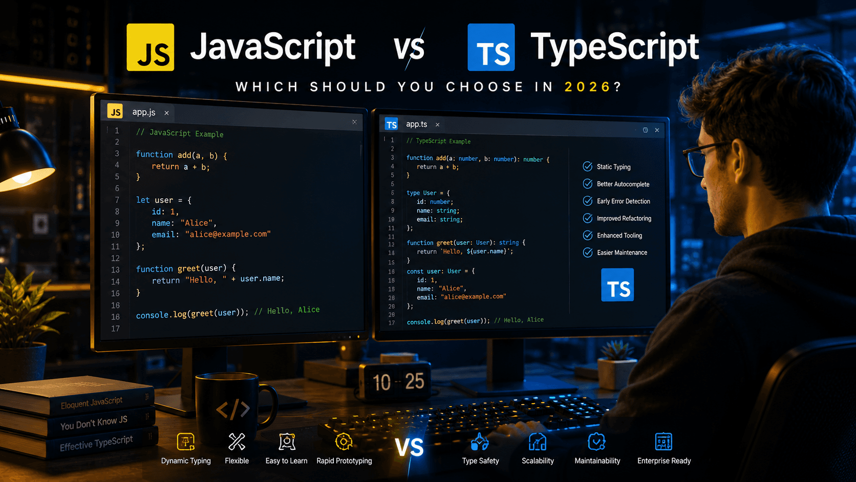 JavaScript vs TypeScript: Which Should Developers Learn in 2026?