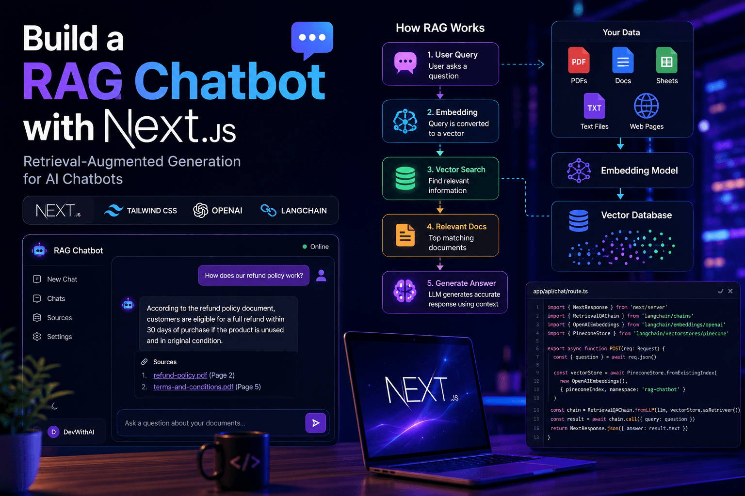 Build a RAG Chatbot with Next.js: Step-by-Step Developer Guide